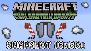Minecraft 1.11.1, Snapshot 16w50a — БУСТЕР, ЗАЧАРОВАНИЕ, ЖЕЛЕЗНЫЕ САМОРОДКИ!