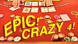 EPIC NIGHT OF CRAZY 4 POKER!