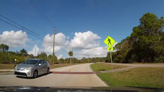 Driving through Rotonda West, Florida