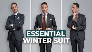 5 Ways To Wear a Grey Flannel Suit | Winter Outfit Ideas Menswear Lookbook