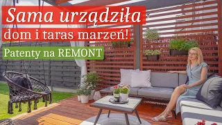 DOM BLIŻNIAK 100 m2 i mały OGRÓD! ❤ Czarna kuchnia! Sama urządziła MAŁY DOM MARZEŃ i TARAS