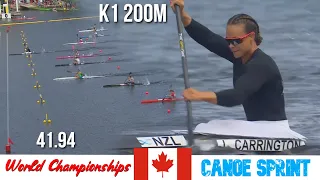 K1 Women 200m Final | Lisa Carrigton CHAMPION | World Championships Halifax Canada 2022 | WAYkVlogs