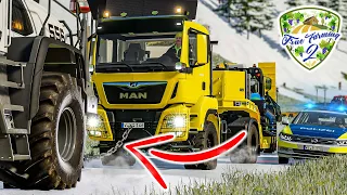 True Farming 2 #55 - Im TIEFSCHNEE festgefahren: Abschleppkette im EINSATZ - Farming Simulator 22