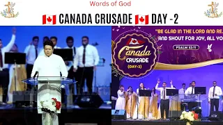 🇨🇦 CANADA CRUSADE 🇨🇦 DAY-2 Apostle Ankur Narula G || Words of God ||