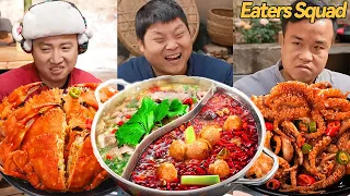 Eat hot pot and Seafood丨eating spicy food and funny pranks丨funny mukbang丨tiktok video