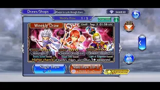 DFFOO GL half pull banner featuring Vanille, Kefka and Edge!