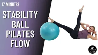PILATES STABILITY BALL FLOW (FULL BODY WORKOUT)