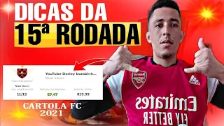 DICAS DA RODADA 15| CARTOLA FC 2021|GABIGOL CAPITÃO E + 11
