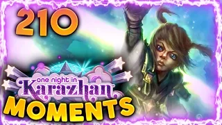 Hearthstone Karazhan Daily Funny and Lucky Moments Ep. 210 | Mass Dispelled!!!