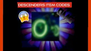 *INSANE* Free item codes | Descenders