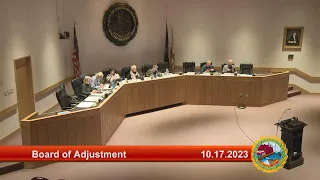 10.17.2023 Board of Adjustment