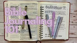 BIBLE JOURNALING 101 | Follow along with my method of Bible journaling