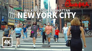 [4K] NEW YORK CITY - Midtown Manhattan, 6th Avenue, Bryant Park, NYC, New York, USA, Travel, 4K UHD