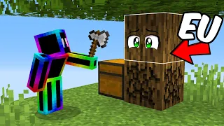 ELE NÃO TINHA IDEIA QUE EU ESTAVA NO MUNDO DELE ESCONDIDO NO MINECRAFT