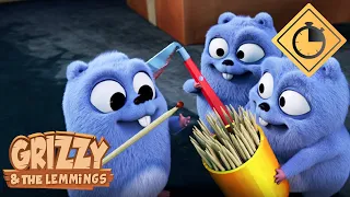 20 minutes of Grizzy & the Lemmings 🐻🐹 Cartoon compilation #54 / Full episodes 230, 231, 232