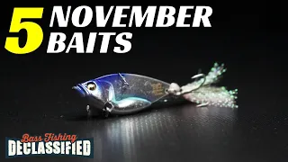 DON'T Go To The Lake In November WITHOUT These 5 Baits!