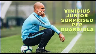 Vinicius Junior Surprised Pep Guardiola | Manchester City v Real Madrid | Highlights