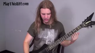 DECAPITATED Developing Speed PlayThisRiff.com guitar lesson