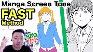 Better, FASTER Manga Screentone｜Pro Mangaka Tips while drawing
