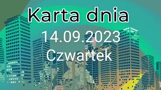 Tarot😘 Karta dnia 14.09.2023😘 Czwartek😘 Wszystkie znaki zodiaku😘