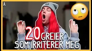 20 GREIER SOM IRRITERER MEG