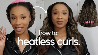 EASY HEATLESS CURLS TUTORIAL