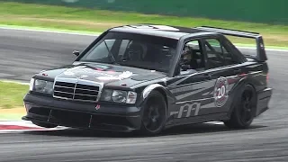 Mercedes 190E 2.5-16 Evolution II w/ DTM Mods - Accelerations & Fly Bys on Track!