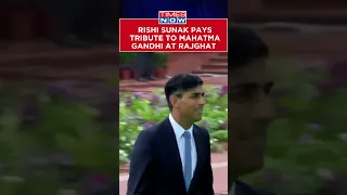 United Kingdom Prime Min Rishi Sunak Pays Homage To Mahatma Gandhi At Delhi's Rajghat | G20 Summit