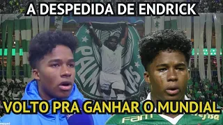 ENDRICK PROMETE VOLTAR PARA SER CAMPEÃO MUNDIAL PELO PALMEIRAS