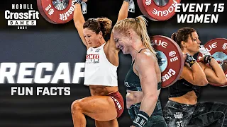 RECAP: Individual Women Event 15 — 2021 NOBULL CrossFit Games