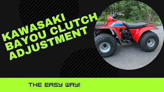 How to Adjust the auto clutch on your Kawasaki Bayou Four Wheeler
