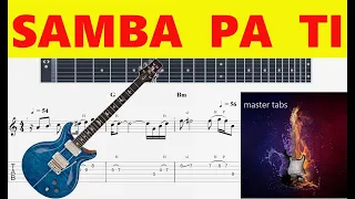 #SAMBA PA TI |#SANTANA#  |Guitar Tab| TUTORIAL#Mastertabs#BestFreeYoutubeMusicLessons|Guitar Tab|