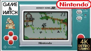 Donkey Kong Jr. Game & Watch 4k Gameplay