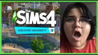 DISCOVER UNIVERSITY TRAILER REACTION | Sims 4