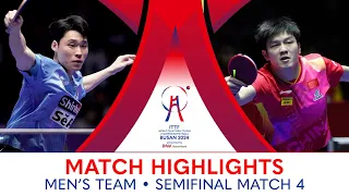 Fan Zhendong (CHN) vs Jang Woojin (KOR) | MT SF - Match 4 | #ITTFWorlds2024