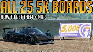 Forza Horizon 4: All 25 5,000 Influence Boards Location Guide