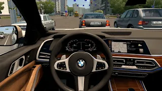 2020 BMW X6 M50i - City Car Driving | Steering wheel gameplay