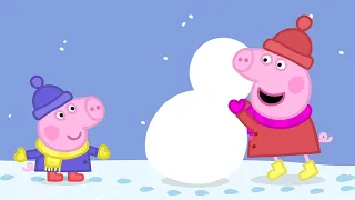 Peppa Pig Full Episodes |Building a Snowman with Peppa and George #78