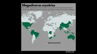 Megadiverse Countries! #geography #map #shorts