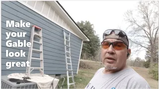 How to install board & batten on gable, easy clean look