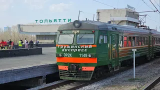 Электропоезд ЭР2К-1149 "Грушинский экспресс". Тольятти. 20.04.2024