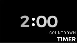 2 Minute Timer - Simple / Minimalist Countdown Timer with Alarm [Animated Countdown Timer]