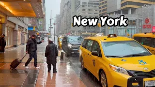 Walking In The Rain Flash Flood Warning New York City Umbrella And Traffic Sounds For Sleeping