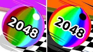 Ball Run 2048 vs  Reverse Video Ball Colour Run walkthrough , iOS Android New Update ( part : 17 )