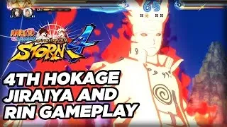 Fourth Hokage, Rin, and Jiraiya Free Battle Gameplay - Naruto Shippuden: Ultimate Ninja Storm 4