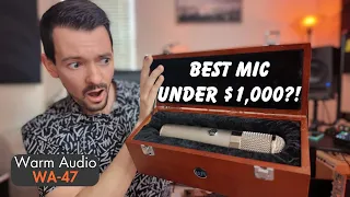 BEST Mic UNDER $1,000?! WA-47 Warm Audio Review and Demo