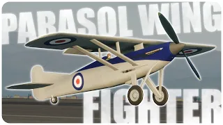 Building a PARASOL WING fighter in Flyout!!