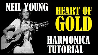 💛HEART OF GOLD🥇 | How to play on HARMONICA | Neil Young