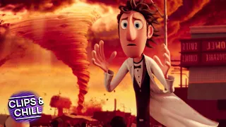 A Spaghetti Tornado Will Destroy The Whole City! | Cloudy with a Chance of Meatballs | Clips & Chill