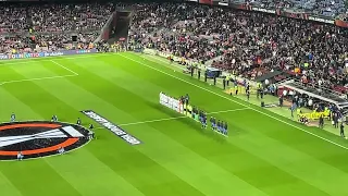 First time UEFA EUROPA LEAGUE anthem sounds at CAMP NOU in 4k!!🔵🔴